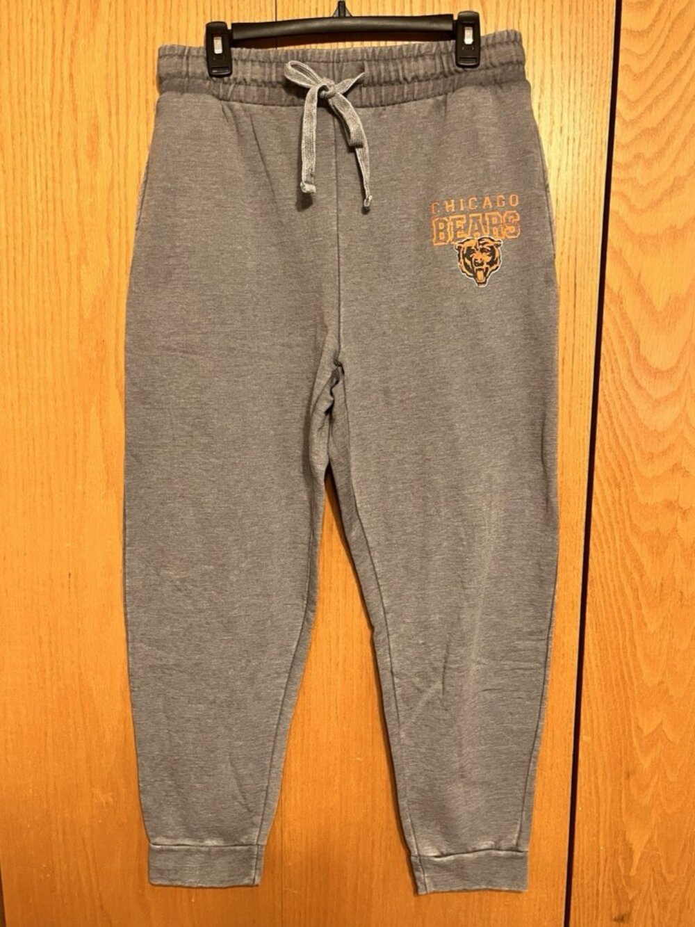 Chicago Bears NFL Licensed Heather Gray Jogger Sleepwear Sweatpants Men's Medium
